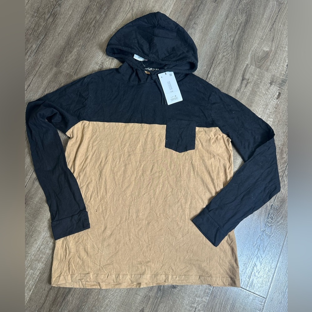 Cactus Man Black and Tan Hoodie